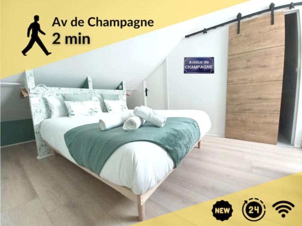 #Seasons. 2' From Av Champagne. Design Cocoonig. New Appartement Épernay Buitenkant foto